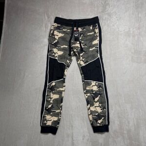 Black Jack Men's Camo‎ Cargo Jogger Pants Athletic Sweatpants Size Large